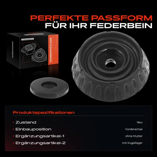 Federbeinstützlager Vorderachse beidseitig Frankberg 5481FB0020021 Bild Federbeinstützlager Vorderachse beidseitig Frankberg 5481FB0020021