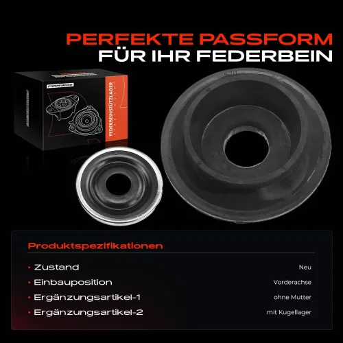 Federbeinstützlager Vorderachse beidseitig Frankberg 5481FB0020027 Bild Federbeinstützlager Vorderachse beidseitig Frankberg 5481FB0020027