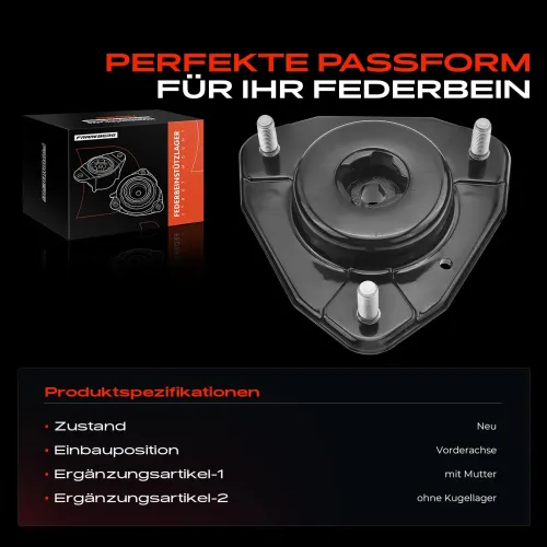 Federbeinstützlager Vorderachse beidseitig Frankberg 5481FB0020028 Bild Federbeinstützlager Vorderachse beidseitig Frankberg 5481FB0020028