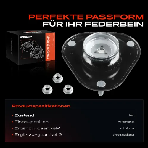 Federbeinstützlager Vorderachse beidseitig Frankberg 5481FB0020030 Bild Federbeinstützlager Vorderachse beidseitig Frankberg 5481FB0020030