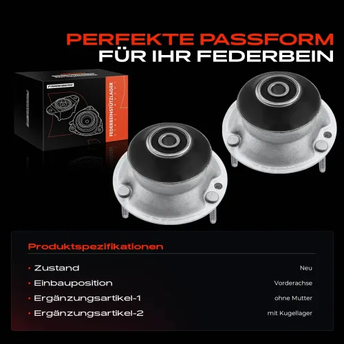 Federbeinstützlager Vorderachse beidseitig Frankberg 5481FB0020034 Bild Federbeinstützlager Vorderachse beidseitig Frankberg 5481FB0020034