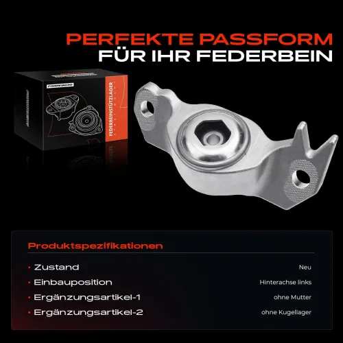 Federbeinstützlager Hinterachse links Frankberg 5481FB0020038 Bild Federbeinstützlager Hinterachse links Frankberg 5481FB0020038