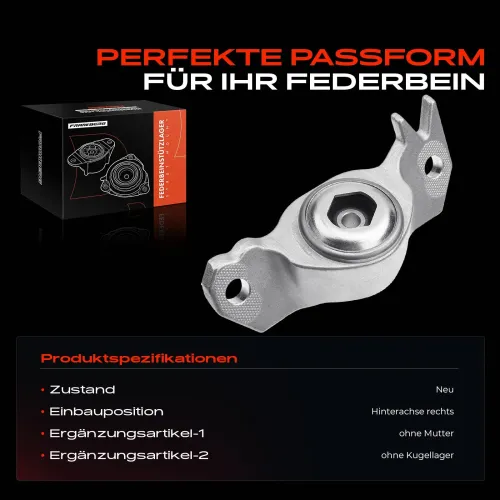 Federbeinstützlager Hinterachse rechts Frankberg 5481FB0020039 Bild Federbeinstützlager Hinterachse rechts Frankberg 5481FB0020039