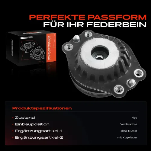 Federbeinstützlager Vorderachse beidseitig Frankberg 5481FB0020041 Bild Federbeinstützlager Vorderachse beidseitig Frankberg 5481FB0020041