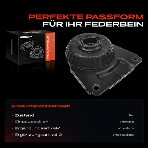 Federbeinstützlager Hinterachse beidseitig Frankberg 5481FB0020047 Bild Federbeinstützlager Hinterachse beidseitig Frankberg 5481FB0020047