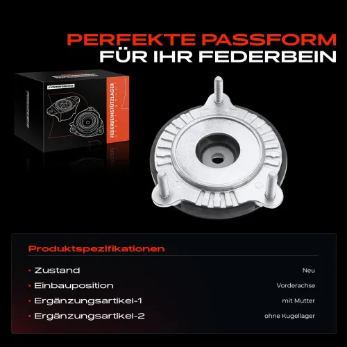 Federbeinstützlager Vorderachse beidseitig Frankberg 5481FB0020052 Bild Federbeinstützlager Vorderachse beidseitig Frankberg 5481FB0020052