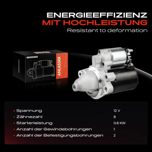 Starter 12 V 0,8 kW Frankberg 5481FB0020211 Bild Starter 12 V 0,8 kW Frankberg 5481FB0020211