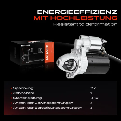 Starter 12 V 1,1 kW 1,1 kW Frankberg 5481FB0020214 Bild Starter 12 V 1,1 kW 1,1 kW Frankberg 5481FB0020214