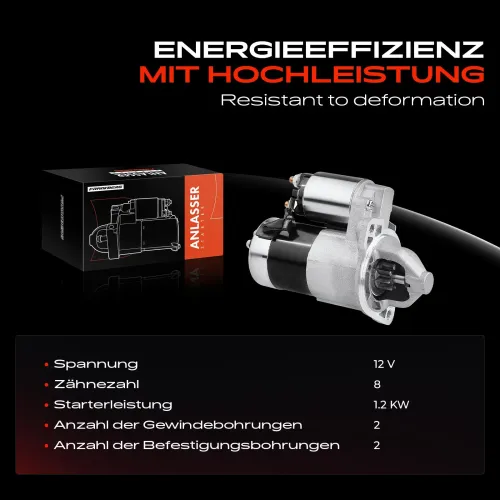 Starter 12 V 1,2 kW Frankberg 5481FB0020220 Bild Starter 12 V 1,2 kW Frankberg 5481FB0020220