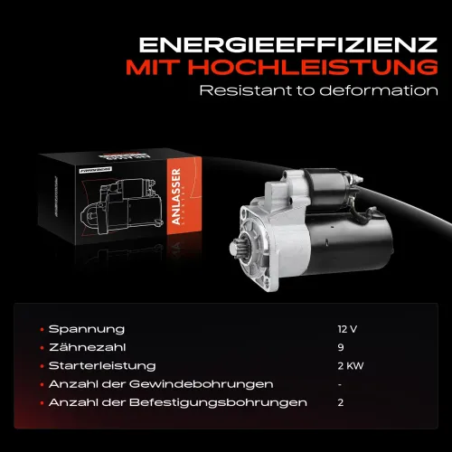 Starter 12 V 2 kW Frankberg 5481FB0020225 Bild Starter 12 V 2 kW Frankberg 5481FB0020225