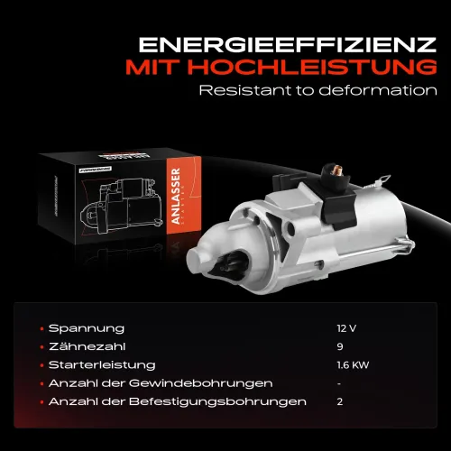 Starter 12 V 1,6 kW Frankberg 5481FB0020241 Bild Starter 12 V 1,6 kW Frankberg 5481FB0020241