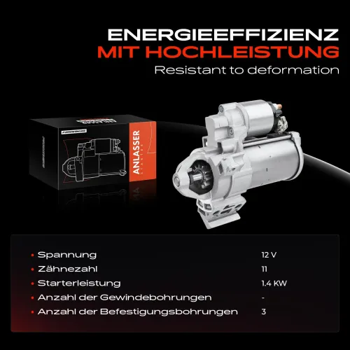 Starter 12 V 1,4 kW Frankberg 5481FB0020243 Bild Starter 12 V 1,4 kW Frankberg 5481FB0020243