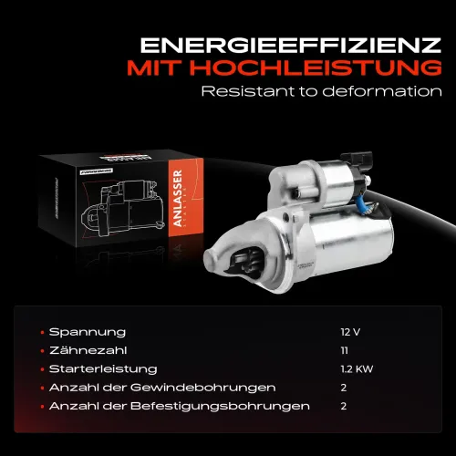 Starter 12 V 1,2 kW Frankberg 5481FB0020248 Bild Starter 12 V 1,2 kW Frankberg 5481FB0020248