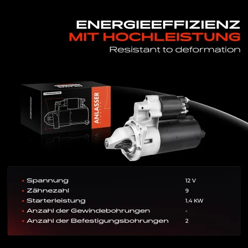Starter 12 V 1,4 kW Frankberg 5481FB0020281 Bild Starter 12 V 1,4 kW Frankberg 5481FB0020281
