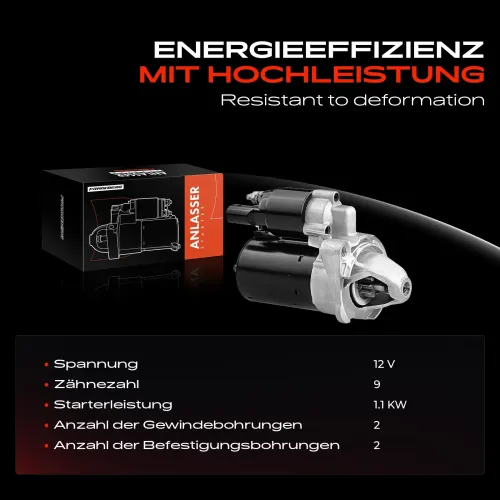 Starter 12 V 1,1 kW Frankberg 5481FB0020287 Bild Starter 12 V 1,1 kW Frankberg 5481FB0020287