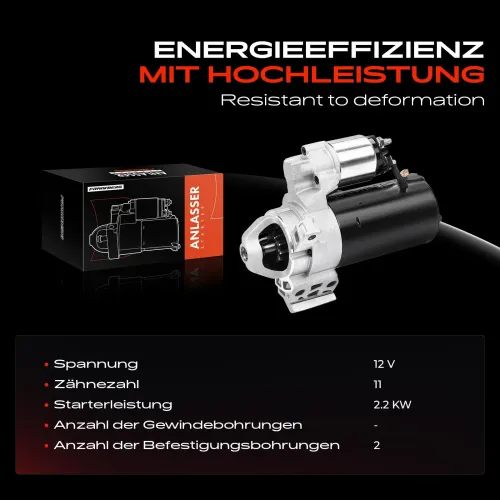 Starter 12 V 2,2 kW Frankberg 5481FB0020300 Bild Starter 12 V 2,2 kW Frankberg 5481FB0020300