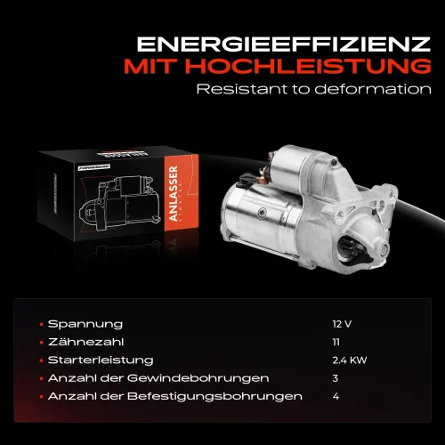 Starter 12 V 2,4 kW Frankberg 5481FB0020309 Bild Starter 12 V 2,4 kW Frankberg 5481FB0020309
