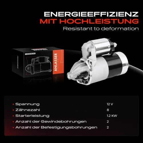 Starter 12 V 1,2 kW Frankberg 5481FB0020314 Bild Starter 12 V 1,2 kW Frankberg 5481FB0020314