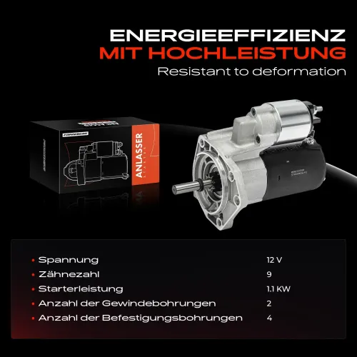 Starter 12 V 1,1 kW Frankberg 5481FB0020318 Bild Starter 12 V 1,1 kW Frankberg 5481FB0020318