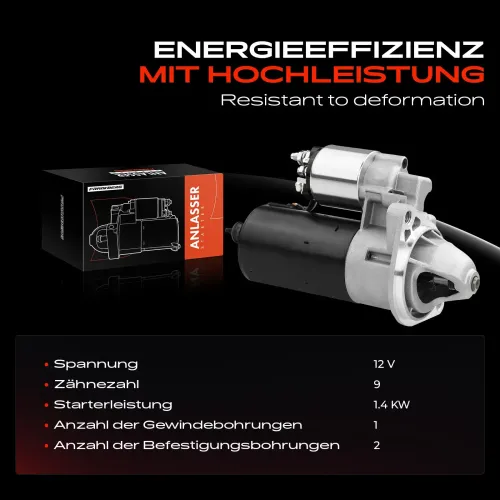 Starter 12 V 1,4 kW Frankberg 5481FB0020320 Bild Starter 12 V 1,4 kW Frankberg 5481FB0020320