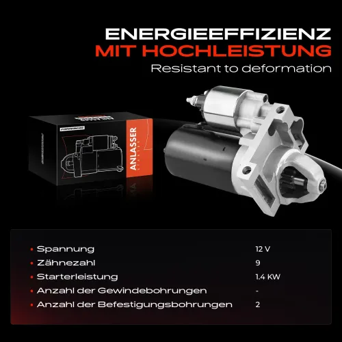 Starter 12 V 1,4 kW Frankberg 5481FB0020322 Bild Starter 12 V 1,4 kW Frankberg 5481FB0020322