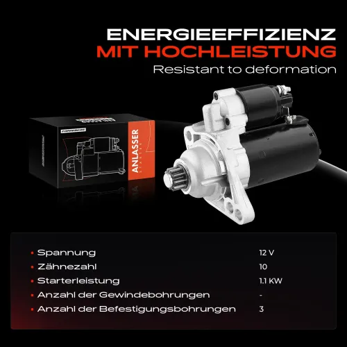 Starter 12 V 1,1 kW Frankberg 5481FB0020327 Bild Starter 12 V 1,1 kW Frankberg 5481FB0020327