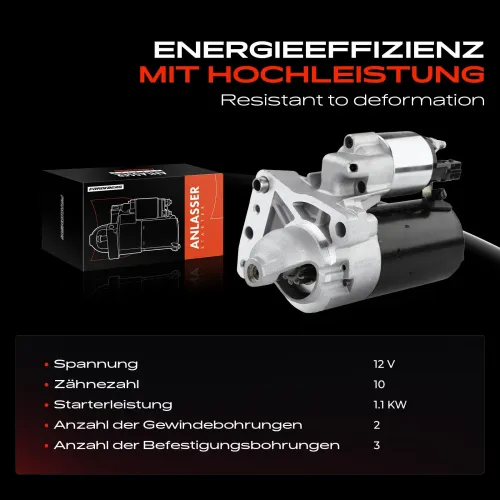 Starter 12 V 1,1 kW Frankberg 5481FB0020329 Bild Starter 12 V 1,1 kW Frankberg 5481FB0020329