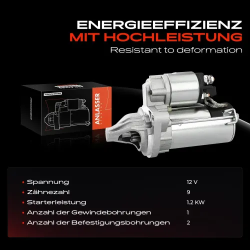 Starter 12 V 1,2 kW Frankberg 5481FB0020344 Bild Starter 12 V 1,2 kW Frankberg 5481FB0020344