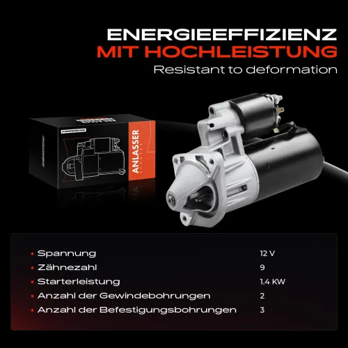 Starter 12 V 1,4 kW Frankberg 5481FB0020374 Bild Starter 12 V 1,4 kW Frankberg 5481FB0020374