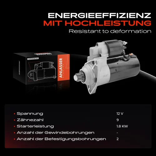 Starter 12 V 1,8 kW Frankberg 5481FB0020379 Bild Starter 12 V 1,8 kW Frankberg 5481FB0020379