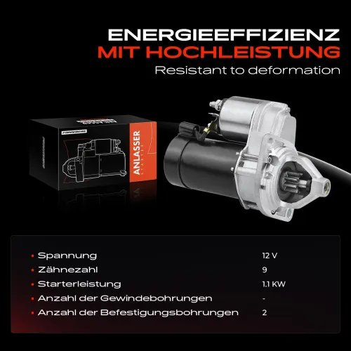 Starter 12 V 1,1 kW Frankberg 5481FB0020389 Bild Starter 12 V 1,1 kW Frankberg 5481FB0020389