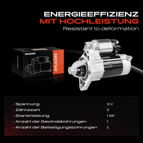 Starter 12 V 1 kW Frankberg 5481FB0020391 Bild Starter 12 V 1 kW Frankberg 5481FB0020391