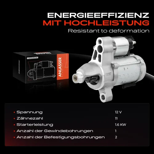 Starter 12 V 1,6 kW Frankberg 5481FB0020396 Bild Starter 12 V 1,6 kW Frankberg 5481FB0020396