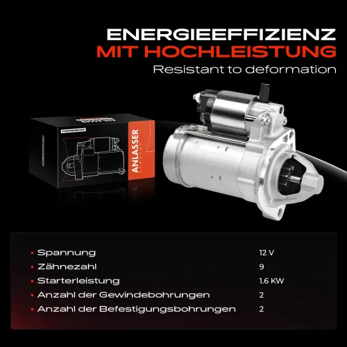 Starter 12 V 1,6 kW Frankberg 5481FB0020398 Bild Starter 12 V 1,6 kW Frankberg 5481FB0020398