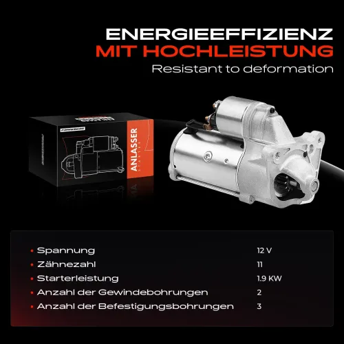 Starter 12 V 1,9 kW Frankberg 5481FB0020401 Bild Starter 12 V 1,9 kW Frankberg 5481FB0020401
