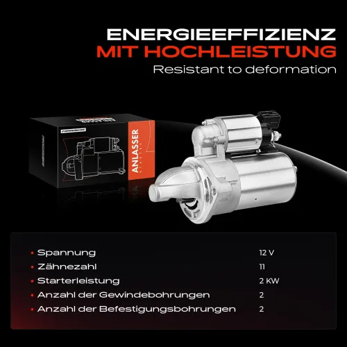 Starter 12 V 2 kW Frankberg 5481FB0020427 Bild Starter 12 V 2 kW Frankberg 5481FB0020427