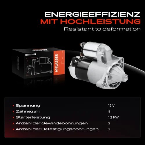 Starter 12 V 1,2 kW Frankberg 5481FB0020433 Bild Starter 12 V 1,2 kW Frankberg 5481FB0020433