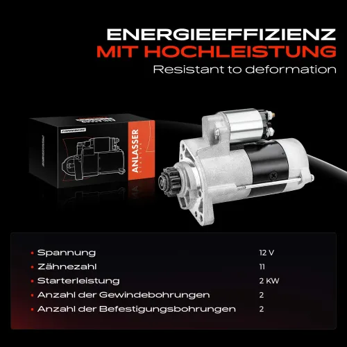 Starter 12 V 2,0 kW 2 kW Frankberg 5481FB0020448 Bild Starter 12 V 2,0 kW 2 kW Frankberg 5481FB0020448