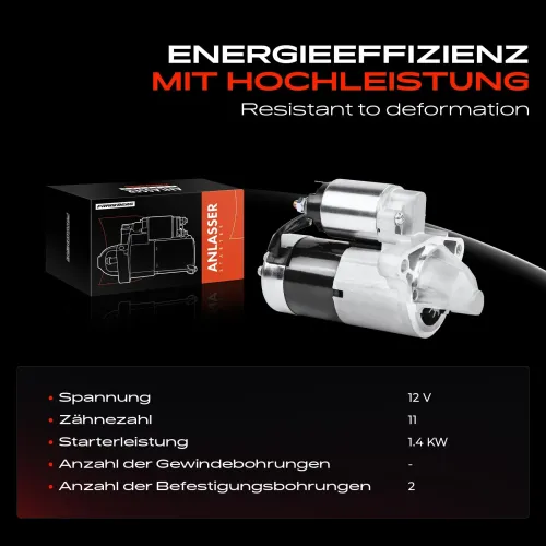 Starter 12 V 1,4 kW 1,2 kW Frankberg 5481FB0020449 Bild Starter 12 V 1,4 kW 1,2 kW Frankberg 5481FB0020449