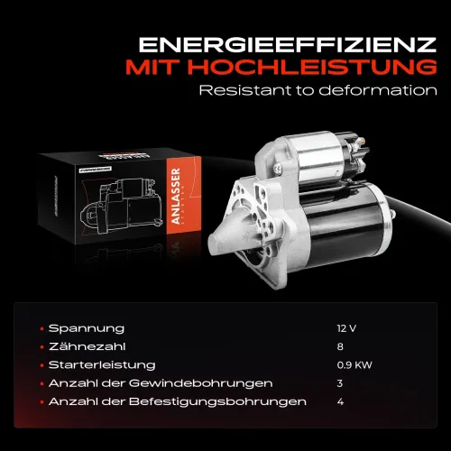 Starter 12 V 0,9 kW Frankberg 5481FB0020451 Bild Starter 12 V 0,9 kW Frankberg 5481FB0020451