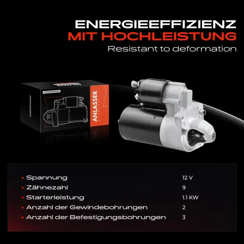 Starter 12 V 1,1 kW Frankberg 5481FB0020471 Bild Starter 12 V 1,1 kW Frankberg 5481FB0020471