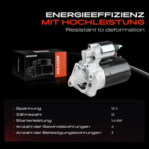 Starter 12 V 1,4 kW Frankberg 5481FB0020473 Bild Starter 12 V 1,4 kW Frankberg 5481FB0020473