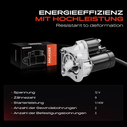 Starter 12 V 1,1 kW Frankberg 5481FB0020480 Bild Starter 12 V 1,1 kW Frankberg 5481FB0020480