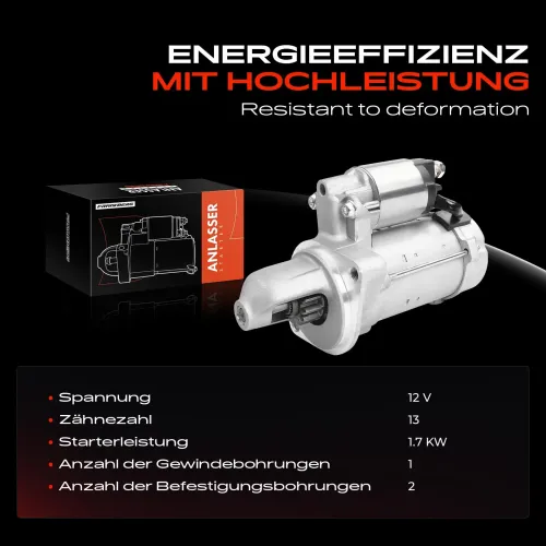 Starter 12 V 1,7 kW Frankberg 5481FB0020492 Bild Starter 12 V 1,7 kW Frankberg 5481FB0020492