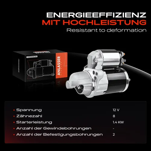 Starter 12 V 1,4 kW Frankberg 5481FB0020516 Bild Starter 12 V 1,4 kW Frankberg 5481FB0020516