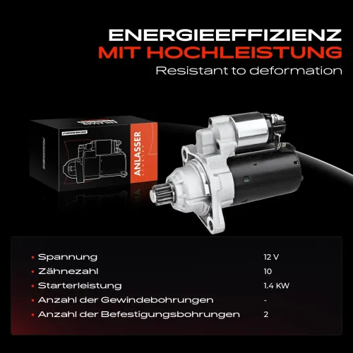 Starter 12 V 1,4 kW Frankberg 5481FB0020522 Bild Starter 12 V 1,4 kW Frankberg 5481FB0020522