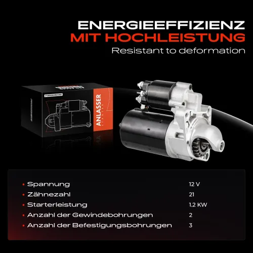 Starter 12 V 1,2 kW Frankberg 5481FB0020533 Bild Starter 12 V 1,2 kW Frankberg 5481FB0020533