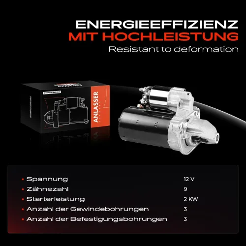 Starter 12 V 2 kW Frankberg 5481FB0020538 Bild Starter 12 V 2 kW Frankberg 5481FB0020538