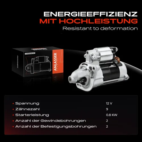 Starter 12 V 0,8 kW 1,0 kW Frankberg 5481FB0020542 Bild Starter 12 V 0,8 kW 1,0 kW Frankberg 5481FB0020542