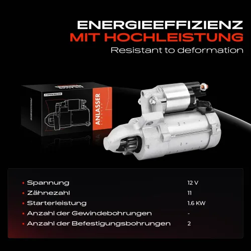 Starter 12 V 1,6 kW Frankberg 5481FB0020561 Bild Starter 12 V 1,6 kW Frankberg 5481FB0020561